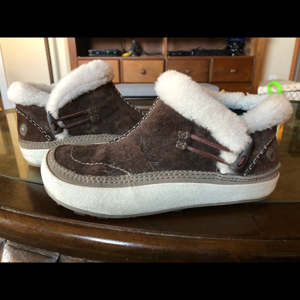 Merrell suede booties